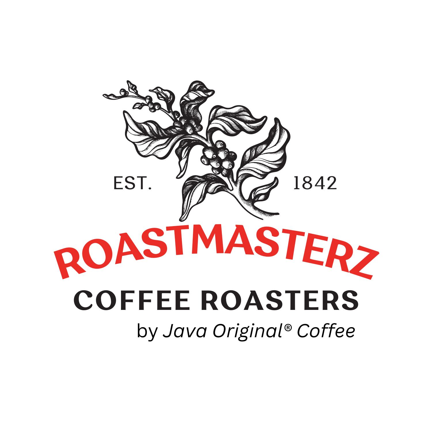 RoastMasterz Coffee Brand Logo 1500 × 1500 px